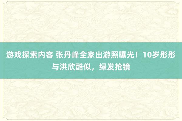 游戏探索内容 张丹峰全家出游照曝光！10岁彤彤与洪欣酷似，绿发抢镜